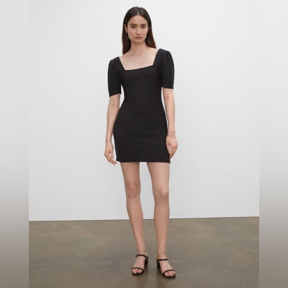 NWT Club Monaco Square Neck Puff Sleeve Dress - Picture 2 of 11
